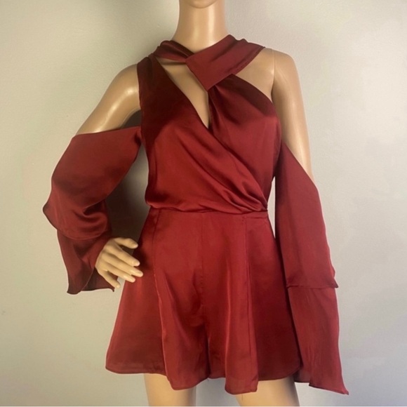 NEW KEEPSAKE THE LABEL COLD-SHOULDER ROMPER - Picture 2 of 8